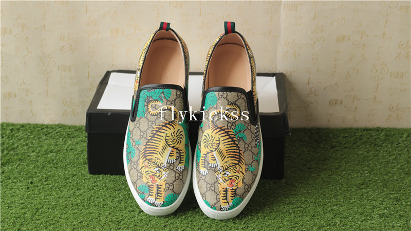 GC Brand Sneaker Low Top Tiger Pattern